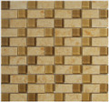 Gold beige with champagne & mocha glass
