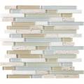 Tilecrest Eclipse Series Glass Stone Blend Mosaics Tranquility Linear