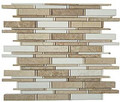 Nova Cascade series Crema Marfil, Thassos White & Emperador Light