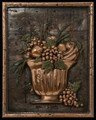 Fruit Bowl metal backsplash mural