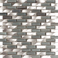 Kermosaic Metallico Vetro Blend Lineal Silver