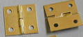 1x1 Brass Plated Hinge