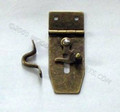 Antique Brass Hasp with Swing Latch