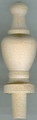 Hardwood Finials 2 7/8 H X 15/16 D