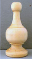 Curtain Rod Wood Finial 1-7/8" Dia. X 4-3/8"