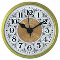 White Fancy Face Arabic 2-3/4 clock insert