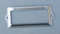 Nickel 3 1/2 x  1 1/2 card/label holder