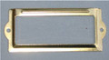Brass 3 1/2 x 1 1/2 card/label holder