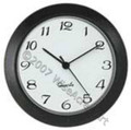 White face arabic Matte Black Bezel 1-7/16 (36mm) Clock Fit-Up Insert