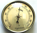 3 1/2 (90mm) Gold Hygrometer Insert/Fit Up