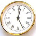 4 Inch White Face Roman Clock Insert/Fit Up
