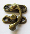 Swing arm latch antique brass