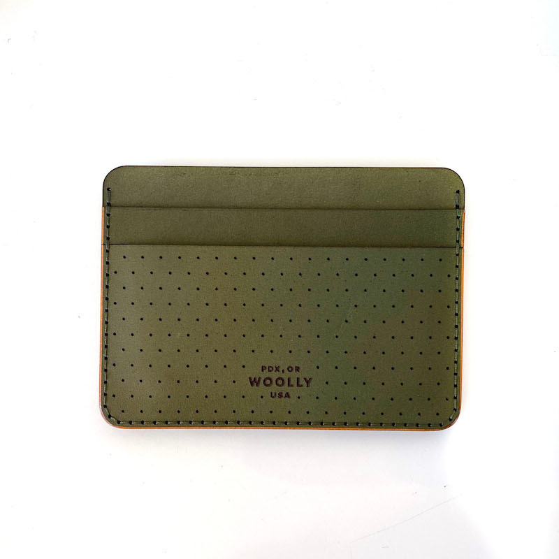 ◇JILLSTUART◇ [PAPER] Green cowhide two-stage half wallet J Siam Double Zip Clutch Wallet - Tusk