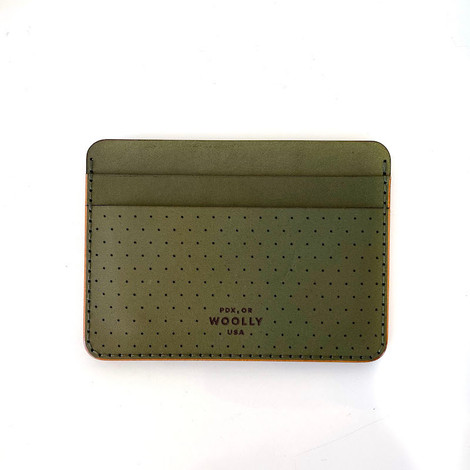 Military Green Leather Wallet 