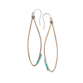 turquoise bead earrings 