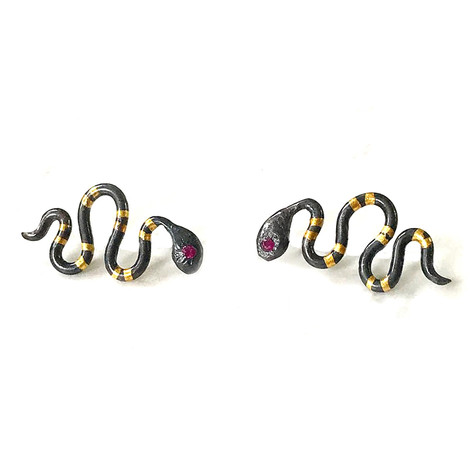 small snake earrings 