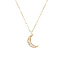 Gold Moon Necklace 