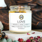 Intention candle made from 100% all natural soy wax