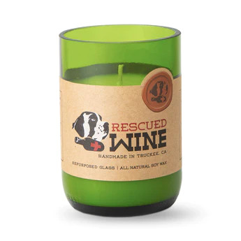 Cabernet Recycled Wine Bottle Candle