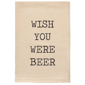 Product - Funny Tea Towel - Wish You Were Beer