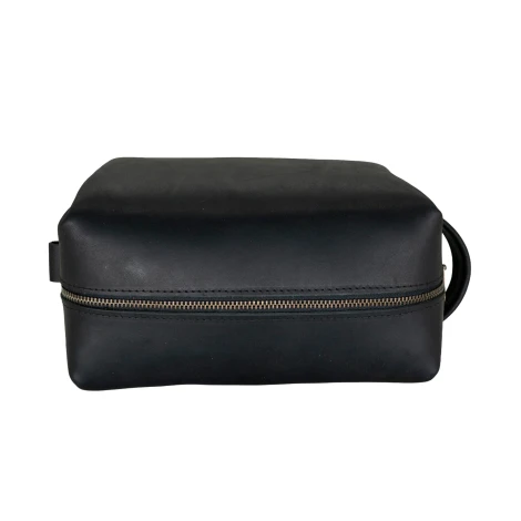 Gentleman's Leather Dopp Kit - Black