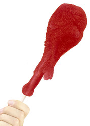 Giant Gummy Turkey Leg - Cherry - 8 oz