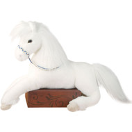 Plush Grace White Horse 22"