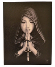 Anne Stokes Gothic Prayer Canvas Print By Anne Stokes 7 x 10