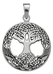 Sterling Silver Druid's Tree of Life Pendant for Strength