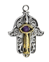Eastgate Resource Hand of Khamsa - Luck and Protection Charm Pendant