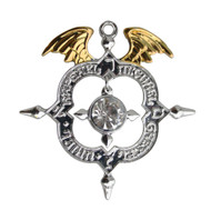 Eastgate Resource Winged Archangel Shield - Mindfulness Charm Pendant