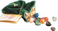 Eastgate Resource Rune Stone Set of 25 with Embroidered Bag and Instructions