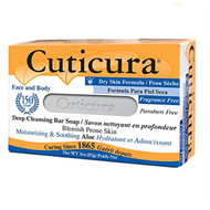 Cuticura Deep Cleansing Face and Body Soap, Dry Skin Formula – Deep Cleansing Bar Soap for Blemish-Prone Skin 3 oz (Pack of 6)