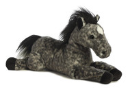 Aurora Adorable Flopsie Jack Stuffed Animal - Playful Ease - Timeless Companions - Gray 12 Inches
