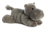 Aurora Adorable Flopsie Howie Hippo Stuffed Animal - Playful Ease - Timeless Companions - Gray 12 Inches