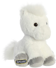Breyer Aurora Little Bits - 8" White Horse Plush Toy Animal