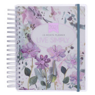 Christian Art Gifts Weekly/Monthly Planner Live Simply 18-Month Planner Personal Agenda Organizer for Women 2021, Wirebound