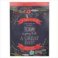 Today Is Going To Be A Great Day | 20 Inspirational and Exquisitely Designed Cards To Color | Expressions of Faith to Inspire Creativity and Relaxation | Stationery Postcard Size, 6.5 x 4.75