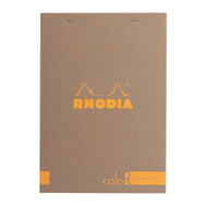 Rhodia ColoR Pad - Lined 70 sheets - 6 x 8 1/4 - Taupe cover