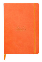 Rhodia Rhodiarama Soft Notebook - 80 Dots Sheets - 6 x 8 1/4 - Tangerine