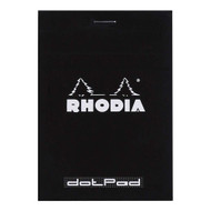 Rhodia Staplebound Notepad - Dot grid 80 sheets - 3 3/8 x 4 3/4 - Black cover