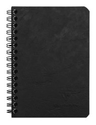 Clairefontaine Basic Wirebound Notebook - Ruled 50 sheets - 3 1/2 x 5 1/2 - Black