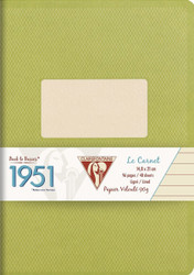 Clairefontaine Staplebound Notebook Collection "1951" - Lined 48 sheets - 5 3/4 x 8 1/4 - Green