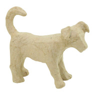 Decopatch Papier-Mache Small Animal Figurines - 4 1/2 to 5" - Jack Russel Dog