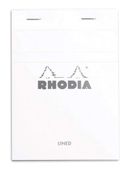 Rhodia Staplebound Notepad - Graph 80 sheets - 4 x 6 - White cover