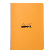 Rhodia Slim Staplebound Notebook - Lined 48 sheets - 6 x 8 1/4 - Orange cover