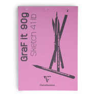 Clairefontaine GraF it Sketch Pads - Blank 80 sheets - 6 x 8 - Rose