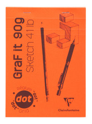 Clairefontaine GraF it Sketch Pads - Dots 80 sheets - 6 x 8 - Sold by 10 Assorted Sketchpads