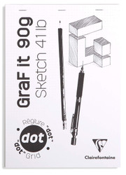 Clairefontaine GraF it Sketch Pads - Dots 80 sheets - 8 x 12