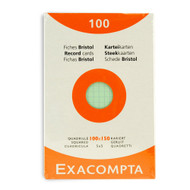 Exacompta Index Cards - Graph 100 cards - 4 x 6 - Assorted